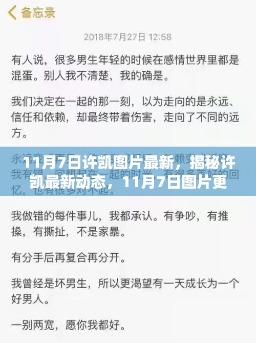 揭秘许凯最新动态，11月7日图片更新与热议焦点
