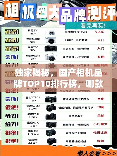 独家揭秘，国产相机品牌TOP10排行榜，哪款成为新宠？