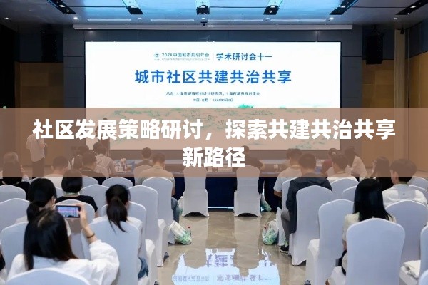 社区发展策略研讨，探索共建共治共享新路径